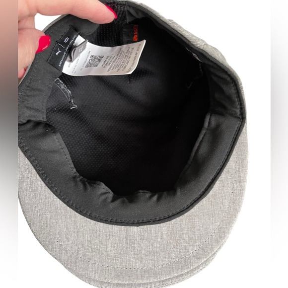 NWOT PUMA Tour Driver Hat Grey Moisture Wicking FlexFit Golf Bryson Small/Medium - Picture 9 of 10